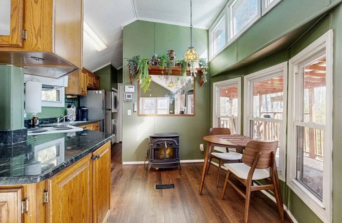 Gerton House | Updated Creekside Getaway with Private Waterfall | Near Asheville & Lake Lure