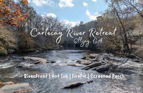 East Ellijay House | Waterfront Getaway:Hot Tub Fire Pit Near Ellijay