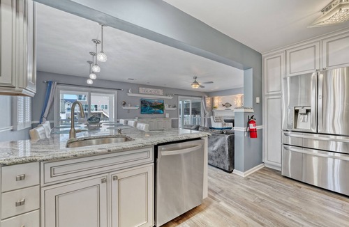 Beach Haven West House | Waterfront w/dock & hot tub, bring your boat/jet ski-5 minutes from beach-LBI!
