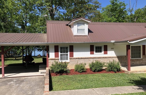 Cedar Bluff House | Waterfront with private boat ramp and dock for Fishermen and Families