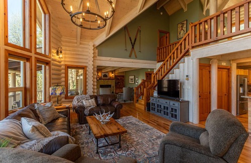 Sugar Grove Cabin | Whispering Willow - outdoor space, hot tub, game tables, views, near original Mast General Store