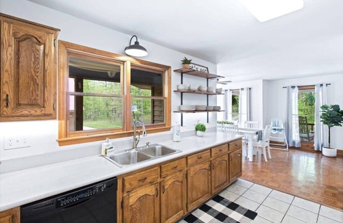 Rising Fawn House | Wooded Retreat with Game Area and Hot Tub! Scenic