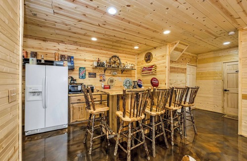 Grassy Creek House | Wraparound Views and Forest Feels with Game Room and Pool Table