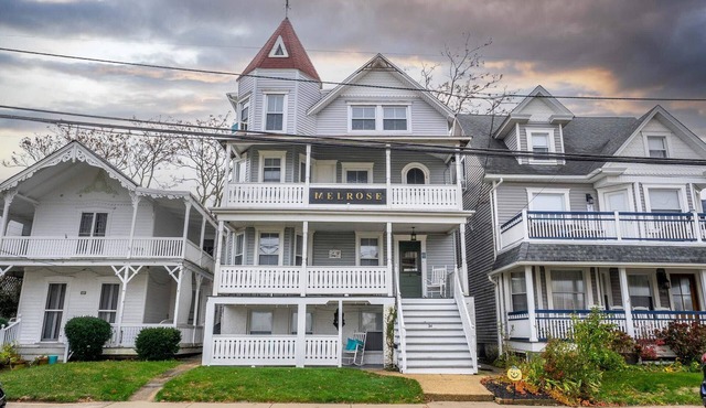 12BR Victorian 1 Block to Beach & Asbury | Ocean Views | Sleeps 24+