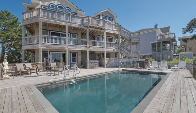 1559 - Sound Retreat - Spacious Corolla Soundfront w/Sunset Views & Pool