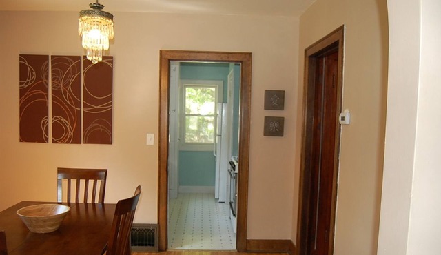 2 bedrooms, 2 bath, fenced in yard and a single stall garage.