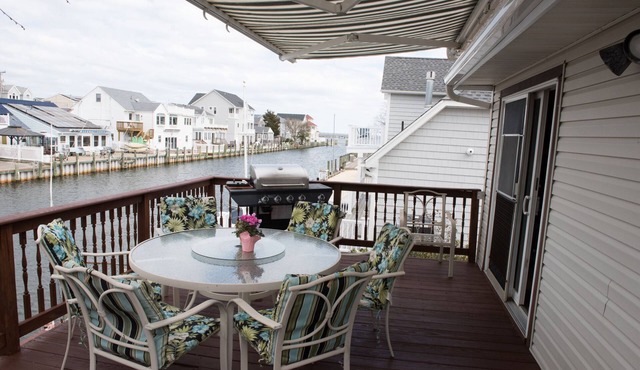4 bedroom house with gorgeous views of Barnegat Bay and 71 foot bulkhead