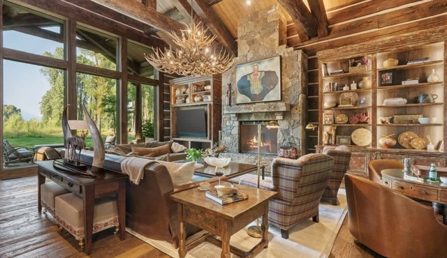 Abode at Teton Game, sweeping estate with 3 cabins in Wilson