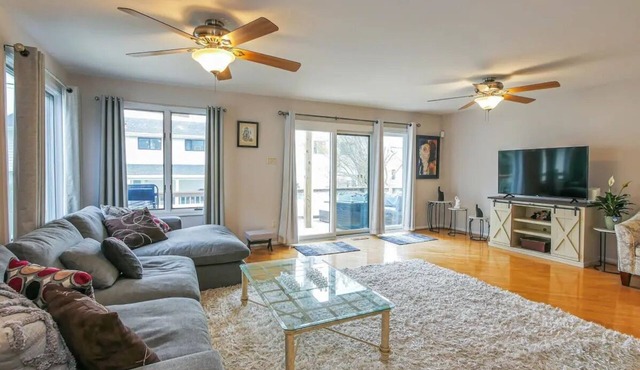 Beautiful 4 bedroom shore home with sunset bay views.