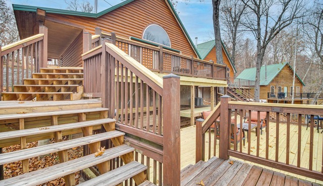 Boat Dock & Deck: Waterfront Cabin on Grand Lake