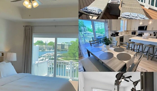Brand New Waterfront Home Marina Views Walk Downtown & Events Sleeps 8