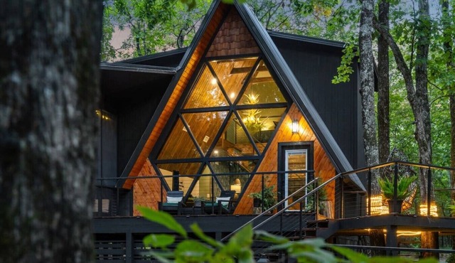 Brookhaven Bliss | A-Frame Retreat + Hot Tub/Sauna