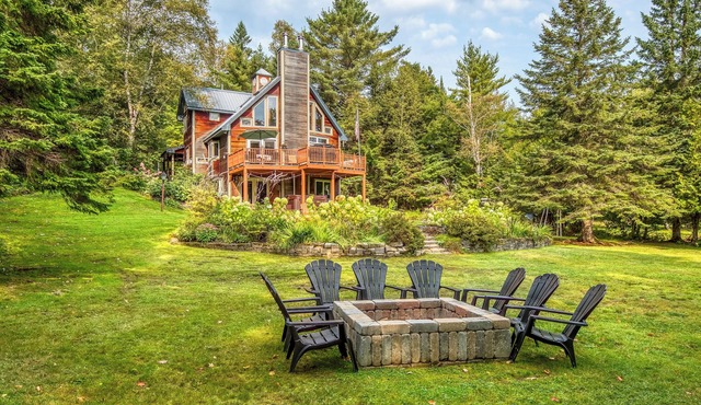Brooklake - Custom built home on Dodge Pond, with 250' on Dodge Pond Stream too