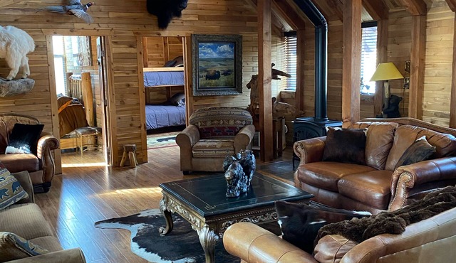 Cabin on 60 acre working horse ranch! Plus peacocks, goats &mini horses! in Elbert