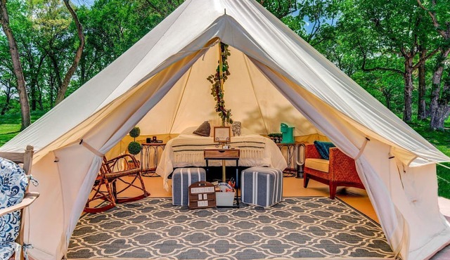 Charming Tent with Fire Fit and Barbecue in Saint Croix Falls, Wisconsin
