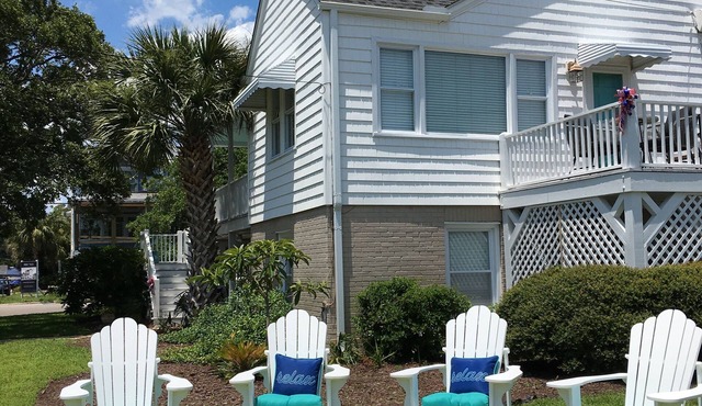 Cozy Beach Cottage on South Harbor Island, Water Views, Wrightsville Beach, NC
