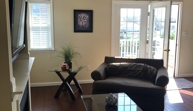 Decks located off living room and bedrooms