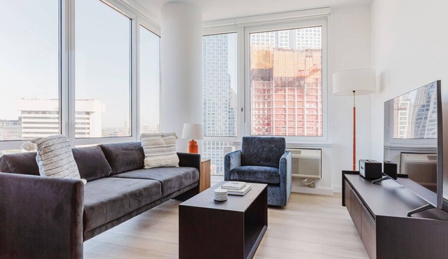 Divine Jersey City 1BR w/Rooftop, Gym, W/D & Lounge, by Blueground