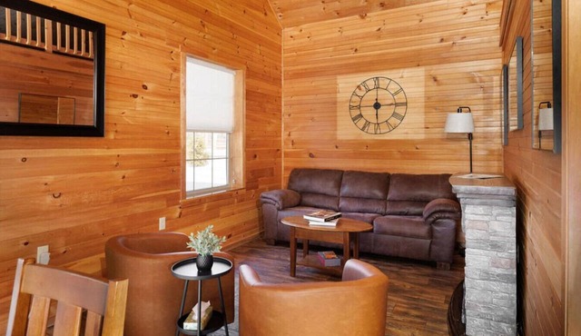 Family Log Cabin Kitchenette White Mountains