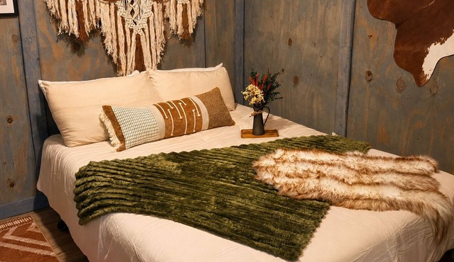 Glamping Cabin With AC at Greeter Falls Campground
