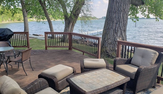 Home on Lake Madison with a dock and next to a boat ramp for easy lake access!