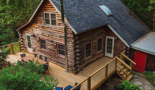 Hydeaway Cabin - Rustic Log Cabin w/Modern Updates - Steps from LV Rail Trail