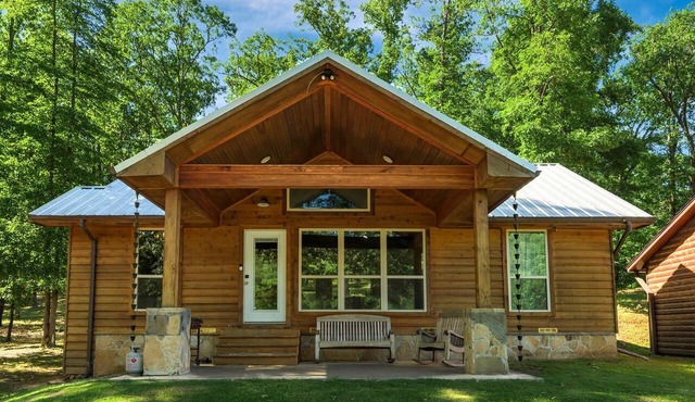 Impressive Cabin Surrounded by Trees in Nashoba, Oklahoma