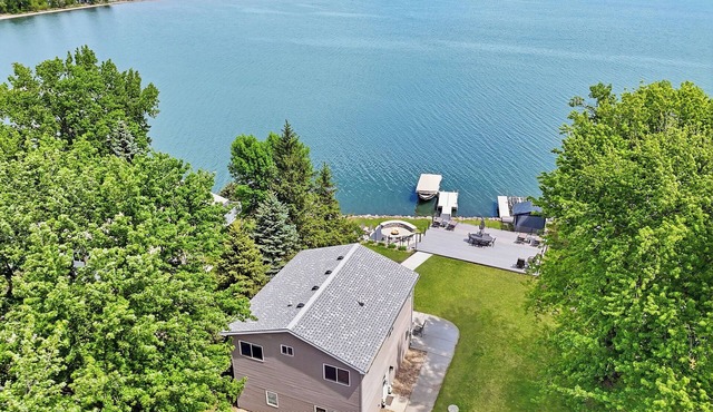 Lakefront home perfect for families, friends, and couples looking for a peaceful getaway. Sleeps 8-12