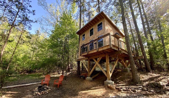 Luminous Peaceful Treehouse with Incredible Forest Views and Fire Pit in Arkansas