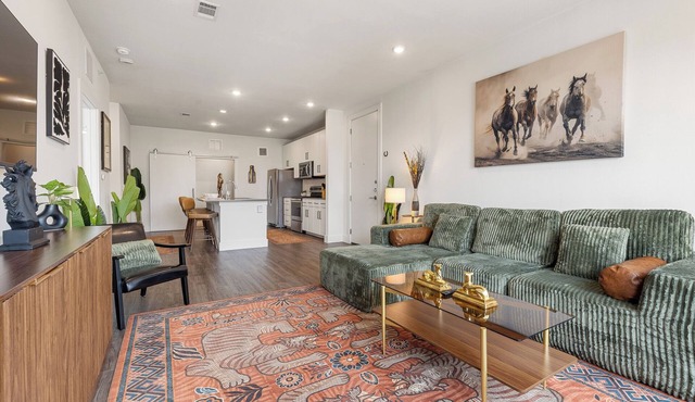 Modern 1BR Retreat w/Resort Pool& Stylish Living