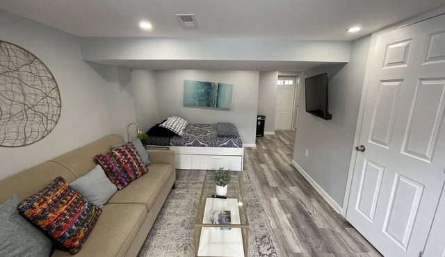 Modern Chic Basement in Historic Anacostia, Close to Waterfront, Navy Yard