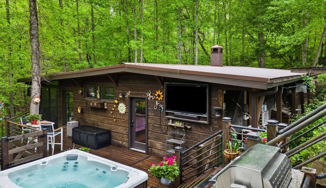 Modern, Luxurious Cabin for Two located on a Cascading Waterfall.