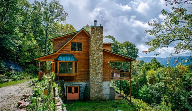 Peaceful View Cabin | Game Room · EV Charger · Fire Pit · Mountain View