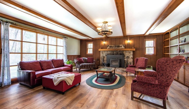 Rest, Relax, and Explore at our charming forest Lodge by the Frederick Watershed in Frederick