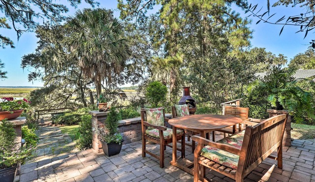 Rustic Beaufort Home w/Stunning Marsh Views!