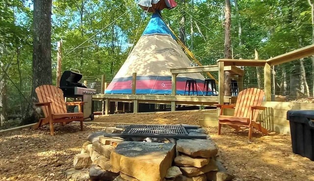 Secluded Tipi {Teepee} In The Shawnee National Forest in Simpson