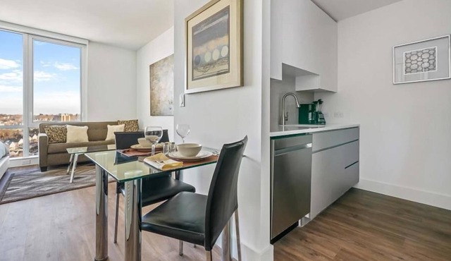 Spacious Studio | Kitchen + Laundry | Downtown White Plains in White Plains