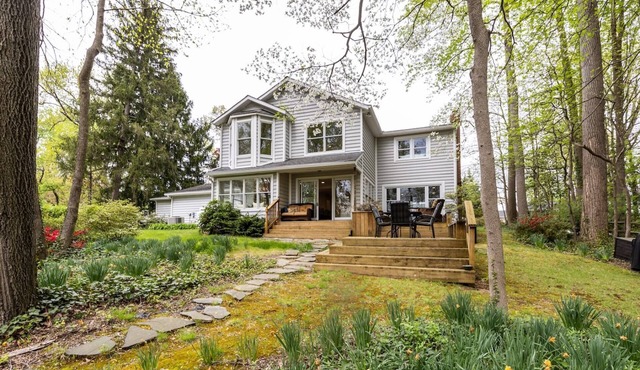 Stay Mins from Annapolis in Luxury Waterfront Home on Deep Water w Private Pier & Gourmet Kitchen