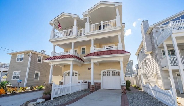 Stunning Beach Block Home with Elevator and Water Views!
