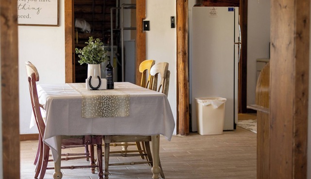 Terrific 1-bedroom cabin in Glendo, perfect for a relaxing rustic ranch getaway.