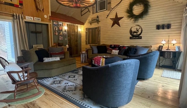 The Hideaway is a beautiful cottage on 50 acres with gorgeous views and hiking.