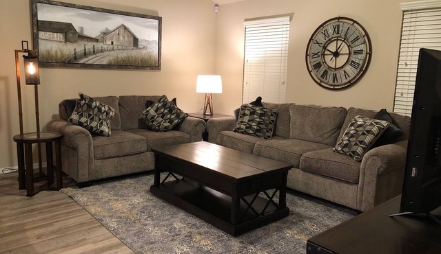 Three-bedroom home in quiet neighborhood but close to OK City and Norman