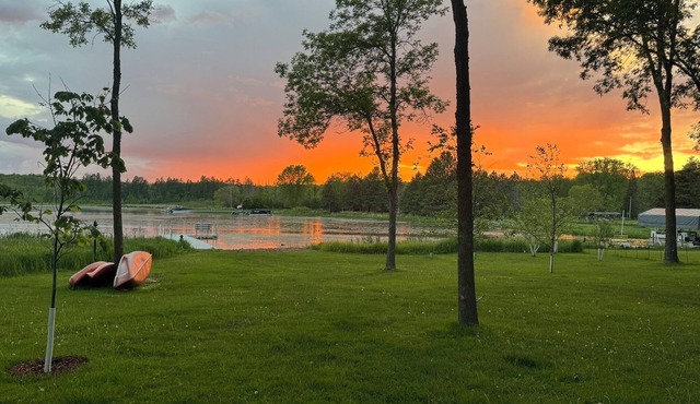 Tranquil, cozy, luxurious family, pet and handicap friendly home in Luck, WI.