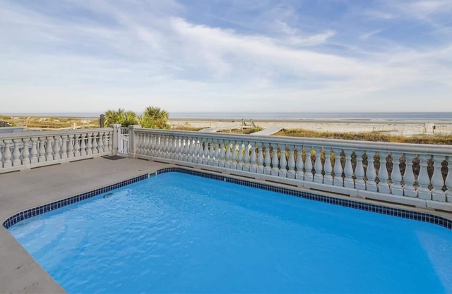 Oceanfront Home w/ Large Pool, Private Boardwalk, Elevator, & Pool Table