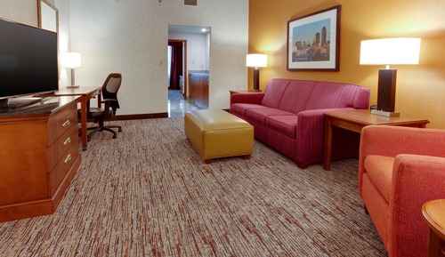 Suite, 2 Queen Beds, Accessible (Sofa Sleeper, Roll-in Shower, 2 Rooms)