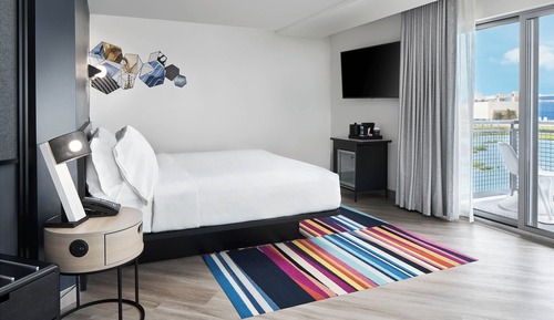 Room, 1 King Bed with Sofa bed, Balcony (Waterfront View)