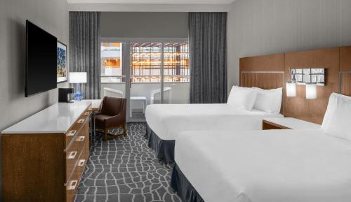 Double Room with Two Double Beds and Balcony