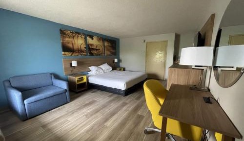 King Room with Roll-In Shower - Mobility Accessible/Non-Smoking