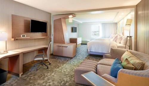 Queen Room with Two Queen Beds, Roll-In Shower and Sofa Bed - Mobility Access/Hearing Accessible